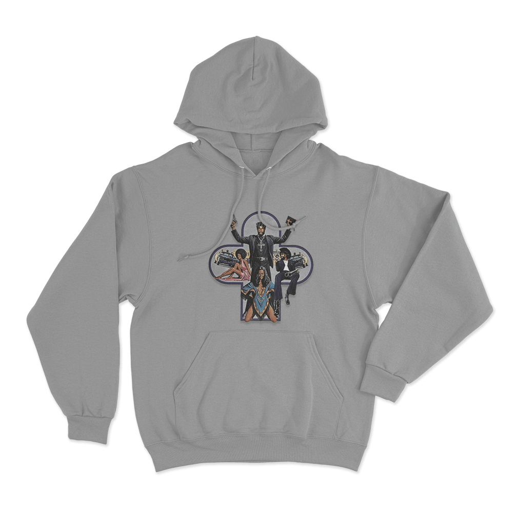 Scaring the Hoes Album Cover Unisex Hoodie Grey Scaring the Hoes Album Cover Unisex Hoodie Grey