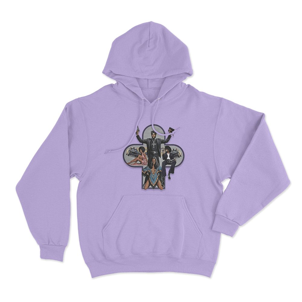 Scaring the Hoes Album Cover Unisex Hoodie Purple Scaring the Hoes Album Cover Unisex Hoodie Purple